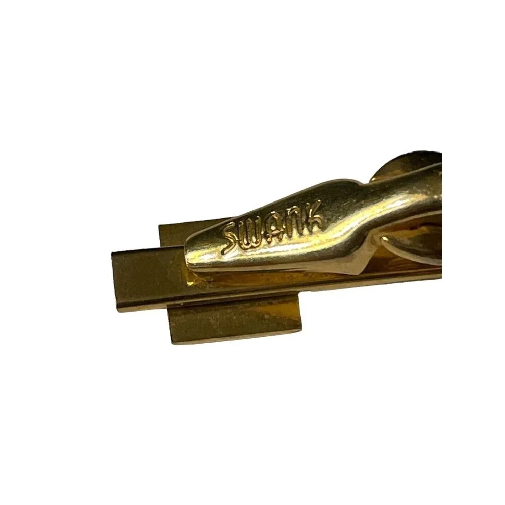 Royal Crown Vintage TINY SMALL SWANK Tie Bar Clip imperial‎ king queen prince